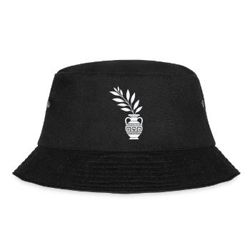 Antike Vase mit Blattzweigen - Bucket Hat - Schwarz - Vorne - Lela (165cm)