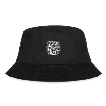 Tollste Trainerin Danke Frau Coach Fitness - Bucket Hat - Schwarz - Vorne - Lela (165cm)