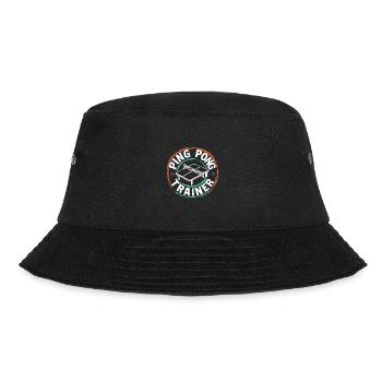 Ping-Pong-Trainer Tischtennis Coach Geschenk - Bucket Hat - Schwarz - Vorne - Lela (165cm)