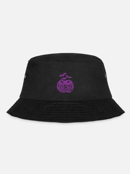 Citrouille effrayante violette - Bob - noir