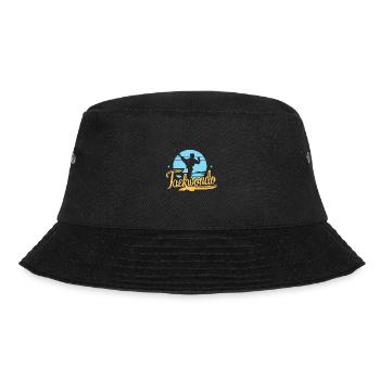 Taekwondo-Junge T-Shirt Kampfsport Kick Geschenk - Bucket Hat - Schwarz - Vorne - Lela (165cm)