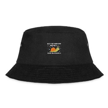 Ich schwitze nicht ich glitzere - Bucket Hat - Schwarz - Vorne - Lela (165cm)