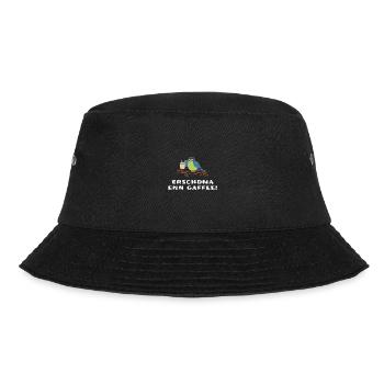 Sachsen Gaffee - Bucket Hat - Schwarz - Vorne - Lela (165cm)