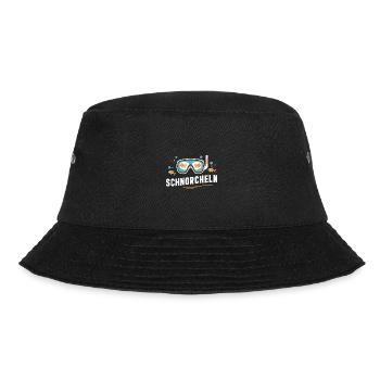 Schnorchel-Fische Erlebnis Meer Unterwasser Tauch - Bucket Hat - Schwarz - Vorne - Lela (165cm)