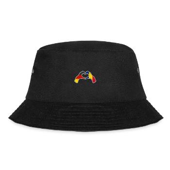 Rumänen Deutschland Rumänien - Bucket Hat - Schwarz - Vorne - Lela (165cm)