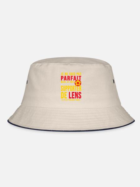 supporter football Lens Humour foot Club lensois - Bob - blanc cassé/bleu marine - Devant