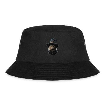 Witch Cat Halloween - Bucket Hat - black - Front - Lela (165cm)