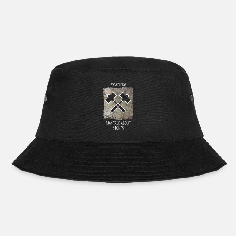 Steinmetz Steinbildhauer Spruch - Bucket Hat - Schwarz