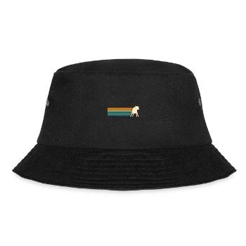 Büffel Rind Ochsen - Bucket Hat - Schwarz - Vorne - Lela (165cm)