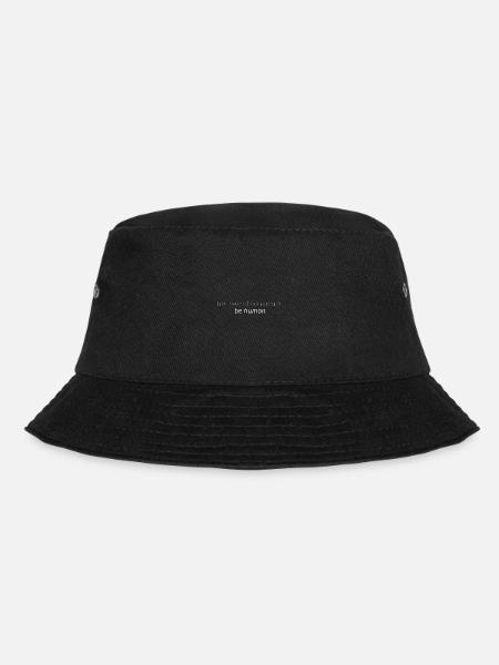 Minimalismus - Bucket Hat - Schwarz