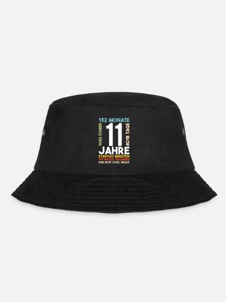 11 Jahre Geburtstag Kind Cool drauf Geschenk - Bucket Hat - Schwarz