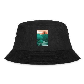 The Cross of Lorraine - Collombey the two churches - Bucket Hat - black - Front - Lela (165cm)