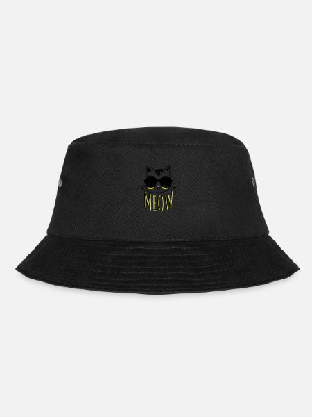 Cool Cat - Bucket Hat - black