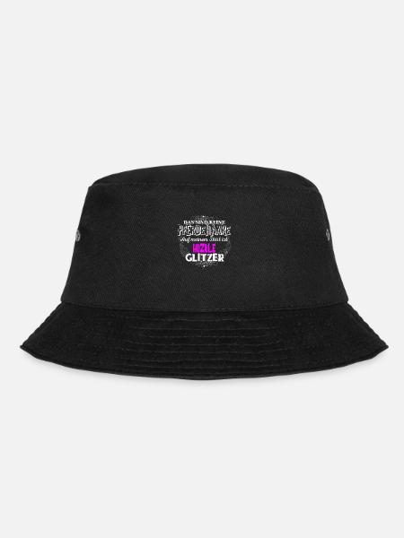 HUZULE - Glitzer - Bucket Hat - Schwarz
