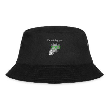 I´m watching you Giraffe Sonnenbrille Geschenk - Bucket Hat - Schwarz - Vorne - Lela (165cm)