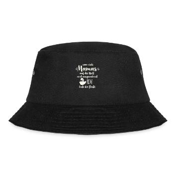 So viele Mamas auf der Welt Muttertag Geschenk - Bucket Hat - Schwarz - Vorne - Lela (165cm)