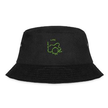 life statistik - Bucket Hat - Schwarz - Vorne - Lela (165cm)