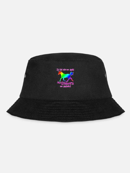 Einhorn satteln - Bucket Hat - Schwarz
