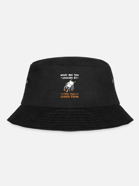 Rollstuhl Behinderung Handicap Rollstuhlfahrer - Bucket Hat - Schwarz