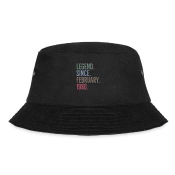 Legend Since February 1980 - Bucket Hat - black - Front - Lela (165cm)