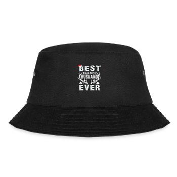 Bestes Weihnachten mit Ehemann aller Zeiten - Bucket Hat - Schwarz - Vorne - Lela (165cm)