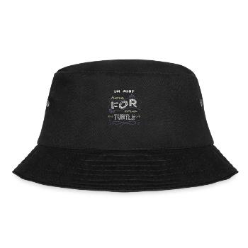 Tortoises present animal protection love - Bucket Hat - black - Front - Lela (165cm)