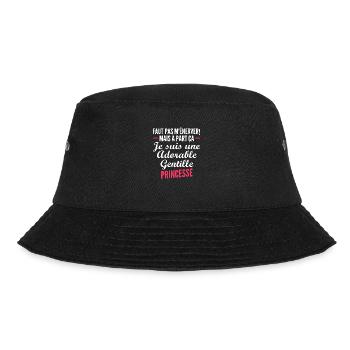 je suis une adorable / cadeau humour fille - Bob - noir - Devant - Lela (165cm)