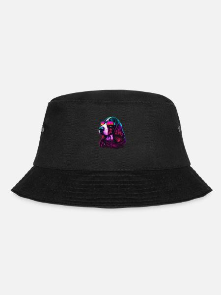 Basset Hound Dogs Basset Hounds - Bucket Hat - black