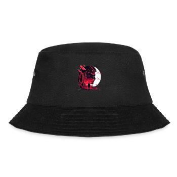 Sci-Fi Zukunftsvision in einer düsteren Welt - Bucket Hat - Schwarz - Vorne - Lela (165cm)