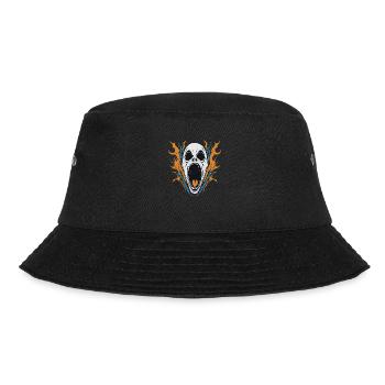 Scream Creepy Mask Halloween - Bucket Hat - black - Front - Lela (165cm)
