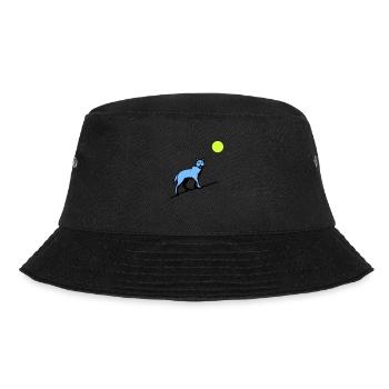 wolf mond - Bucket Hat - Schwarz - Vorne - Lela (165cm)