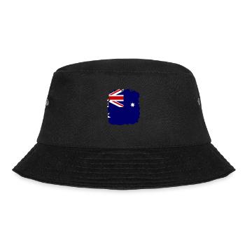 Australia Flag Down Under Australian Flag - Bucket Hat - black - Front - Lela (165cm)