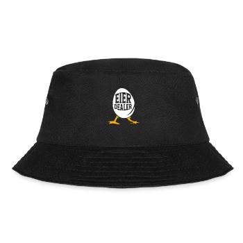 Eier Dealer Hühner Huhn Bauernhof Hennen - Bucket Hat - Schwarz - Vorne - Lela (165cm)