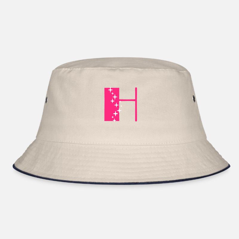 Letter H Glitter Bucket Hat