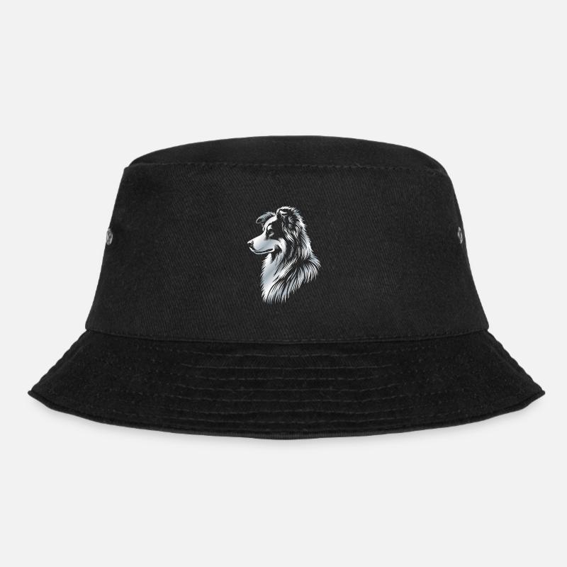 Hütehund silber - Bucket Hat - Schwarz