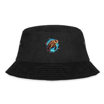 Sea Turtle Xmas Lights, Love turtles - Bucket Hat - black - Front - Lela (165cm)