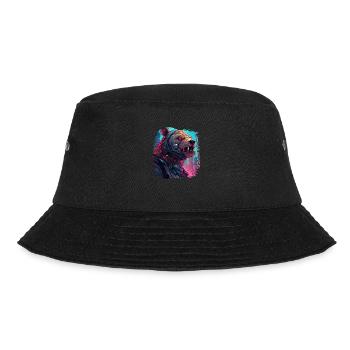 present present idea eco-friendly grizzly mammal - Bucket Hat - black - Front - Lela (165cm)