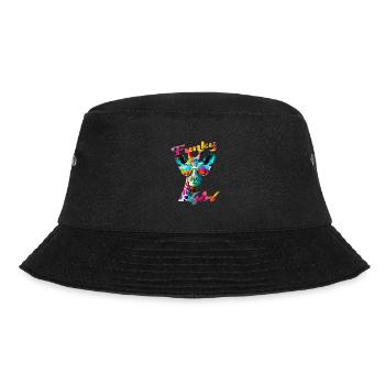 Funky Girl Giraffe - Bucket Hat - black - Front - Lela (165cm)