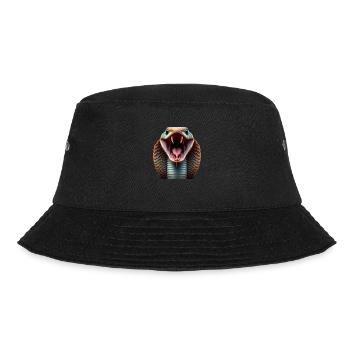 Schlange 3 - Bucket Hat - Schwarz - Vorne - Lela (165cm)