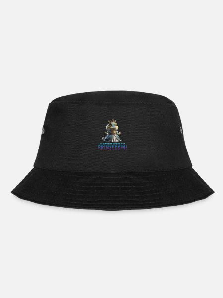 Kroko Prinzessin 03 - Bucket Hat - Schwarz
