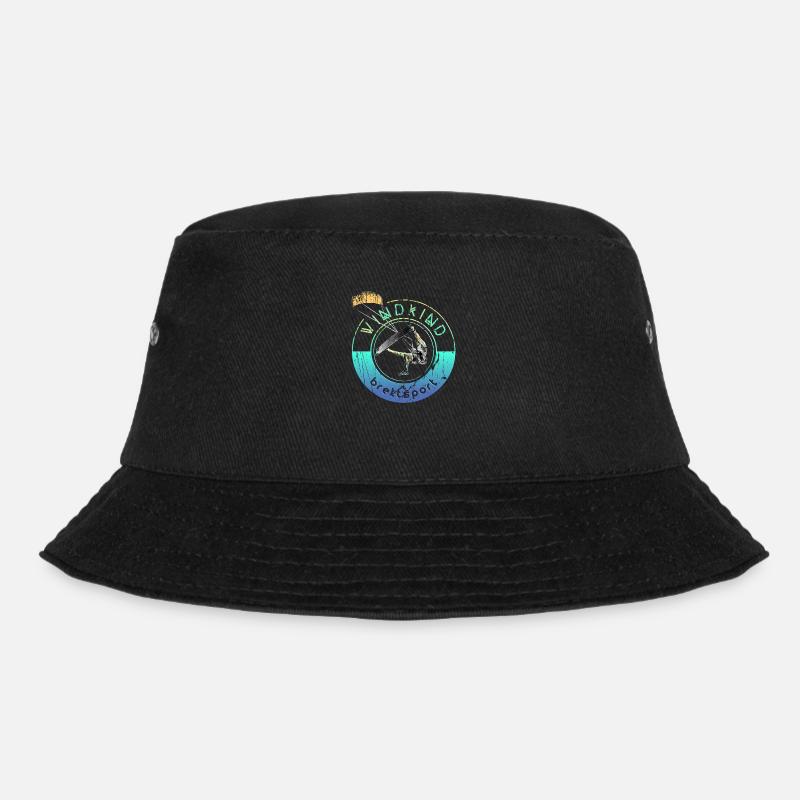 Kitesurfer Windkind 2 0 - Bucket Hat - Schwarz