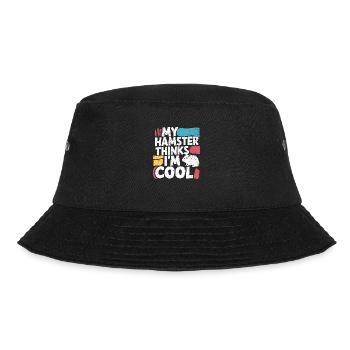 Lustiger Spruch für Hamsterfreunde - Bucket Hat - Schwarz - Vorne - Lela (165cm)