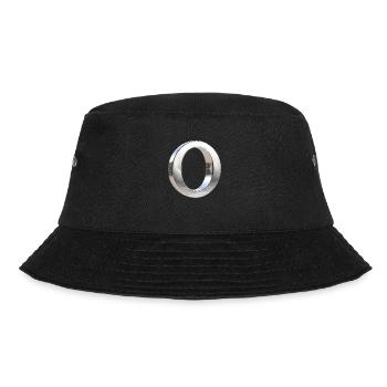 Chrome ,, O " Metallic - Bucket Hat - black - Front - Lela (165cm)