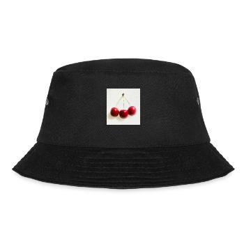 Kirsche - Bucket Hat - Schwarz - Vorne - Lela (165cm)