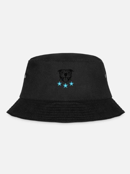 Stafford Happy © www.dog-power.nl - Bucket Hat - black