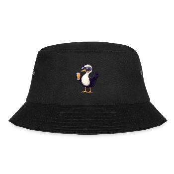 Strauss après-ski beer - Bucket Hat - black - Front - Lela (165cm)