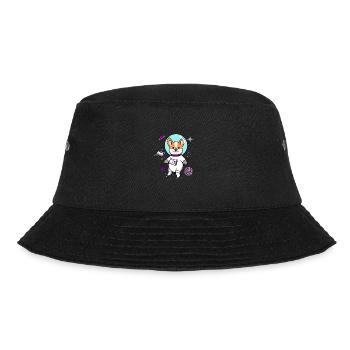 Asexuelles Corgi im Weltraum Ace Pride - Bucket Hat - Schwarz - Vorne - Lela (165cm)
