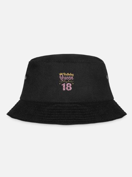 18.Geburtstag Königin 18 Jahre Achtzehn - Bucket Hat - Schwarz