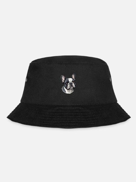 Französische Bulldogge Hund Mops - Bucket Hat - Schwarz