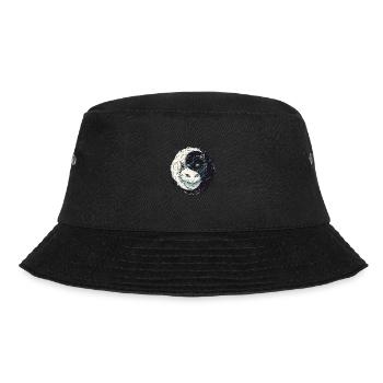 Yin Yang Katzen Katzenkunst für einen - Bucket Hat - Schwarz - Vorne - Lela (165cm)